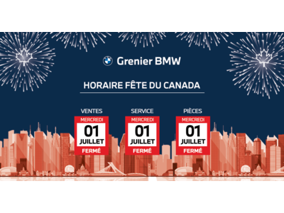 HORAIRE FÊTE DU CANADA