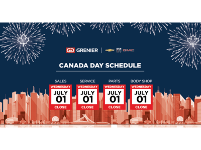 CANADA DAY SCHEDULE
