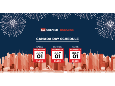 CANADA DAY SCHEDULE