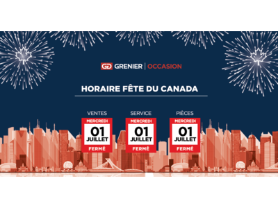 HORAIRE FÊTE DU CANADA