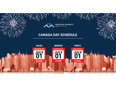 CANADA DAY SCHEDULE