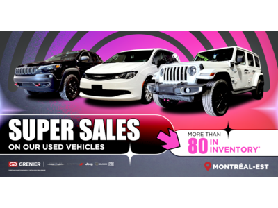 SUPER SALES ON OUR USED VEHICLES !