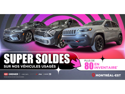 SUPER SOLDES SUR NOS VÉHICULES USAGÉS !
