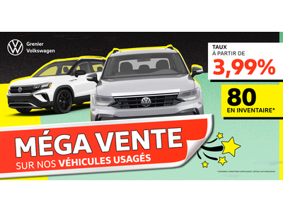 MÉGA VENTE SUR LES VÉHICULES USAGÉS !
