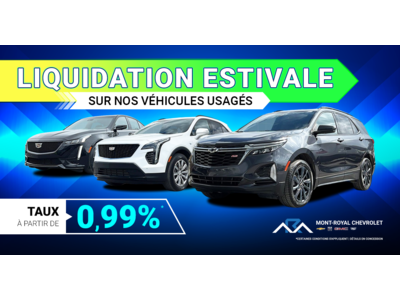 LIQUIDATION ESTIVALE SUR NOS VÉHICULES USAGÉS !