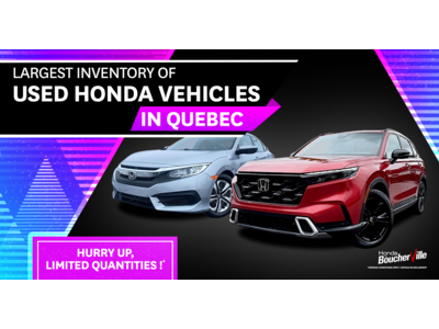 LARGEST INVENTORY OF USED HONDA VEHICLES !