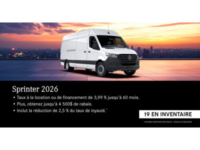SPRINTER 2026 !