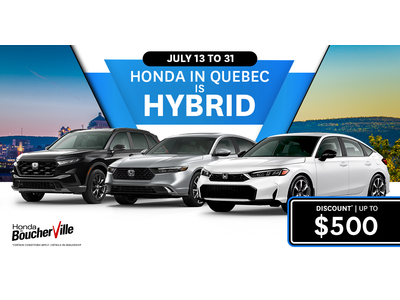 HONDA IN QUEBEC IS HYBRID !