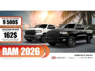 DÉCOUVREZ NOS RAM 2026 !