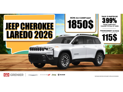 JEEP CHEROKEE LAREDO 2026 !