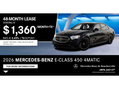 2026 E-CLASS 450 4MATIC