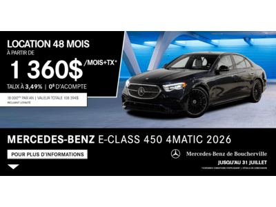 E-CLASS 450 4MATIC 2026