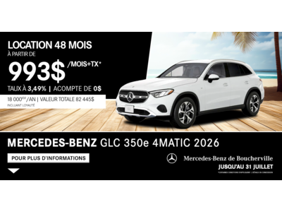 GLC 350e 4MATIC SUV 2026