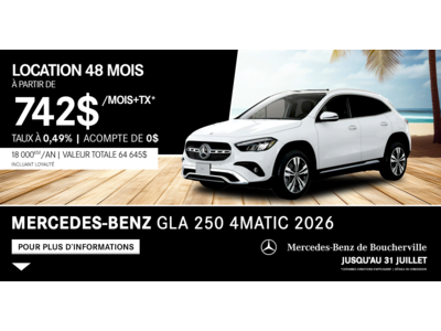 GLA 250 4MATIC SUV 2026