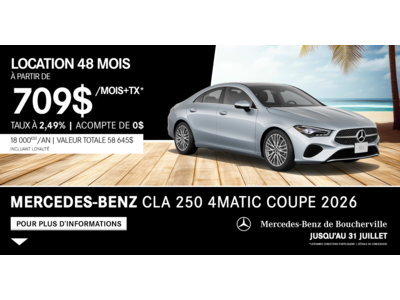 CLA 250 4MATIC COUPE 2026