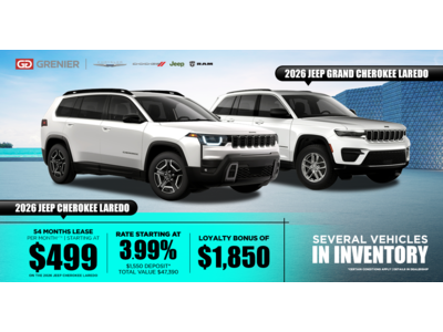 2026 JEEP CHEROKEE & JEEP GRAND CHEROKEE !