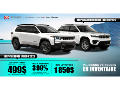 JEEP CHEROKEE & JEEP GRAND CHEROKEE 2026 !