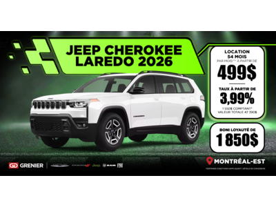 JEEP CHEROKEE LAREDO 2026 !