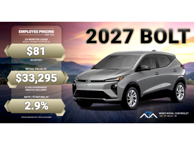 2027 BOLT !