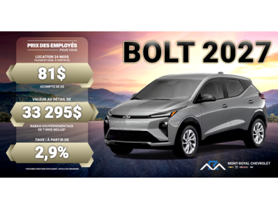 BOLT 2027 !