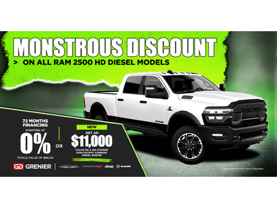MONSTROUS DISCOUNT !