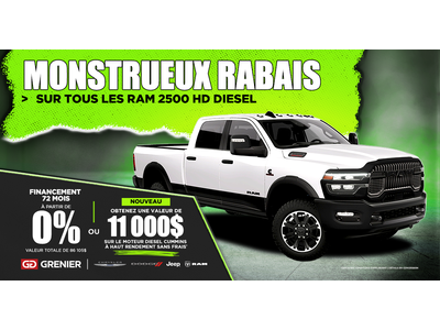 MONSTRUEUX RABAIS !