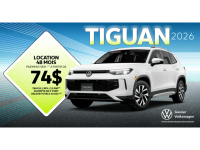 ROULEZ EN TIGUAN 2026 !