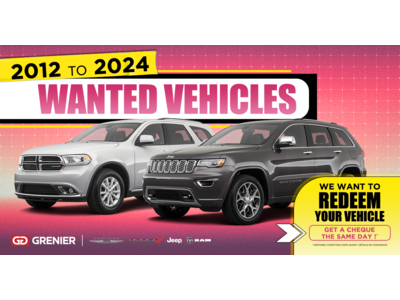 WANTED VEHICLES !
