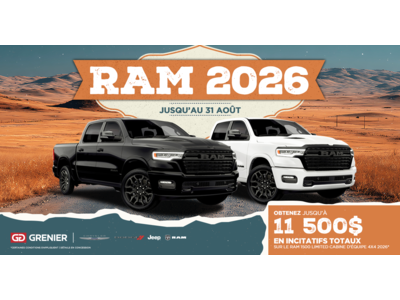 DÉCOUVREZ NOS RAM 2026 !