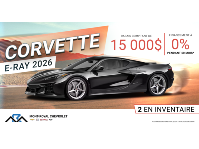 CORVETTE E-RAY 2026 !
