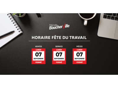 HORAIRE FÊTE DU TRAVAIL