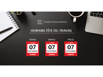 HORAIRE FÊTE DU TRAVAIL