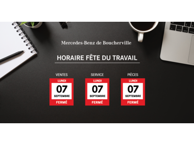 HORAIRE FÊTE DU TRAVAIL