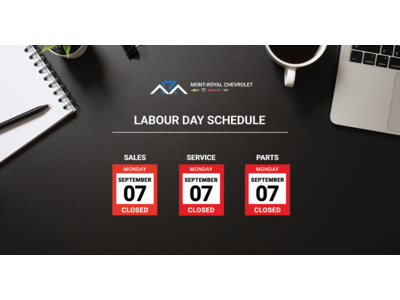 LABOUR DAY SCHEDULE