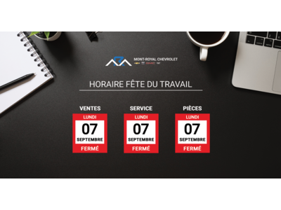 HORAIRE FÊTE DU TRAVAIL