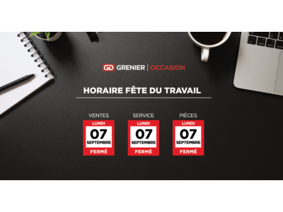 HORAIRE FÊTE DU TRAVAIL