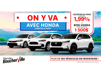 ON Y VA AVEC HONDA !