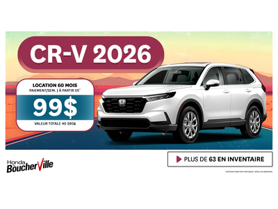 CR-V 2026 DISPONIBLES !