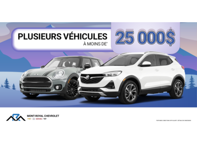 INVENTAIRE À MOINS DE 25 000$ !