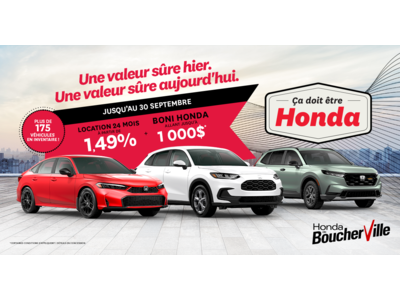 ÇA DOIT ÊTRE HONDA !