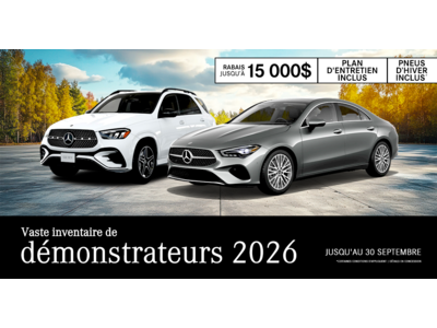 DÉMONSTRATEURS 2026 !
