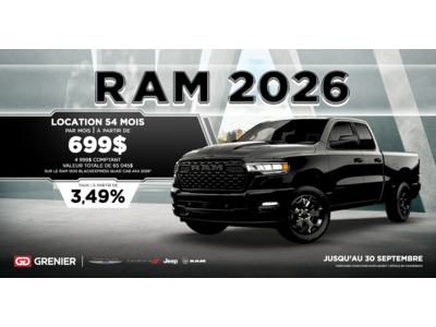 DÉCOUVREZ NOS RAM 2026 !