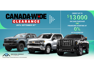 CANADA-WIDE CLEARANCE !