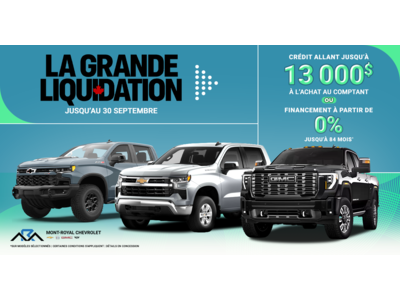 LA GRANDE LIQUIDATION !