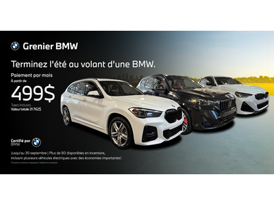 TERMINEZ L’ÉTÉ AU VOLANT D’UNE BMW !