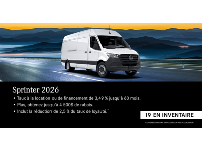 SPRINTER 2026 !