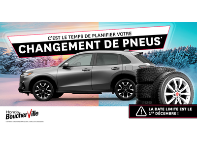 C'EST LE TEMPS DE PLANIFIER VOTRE CHANGEMENT DE PNEUS !