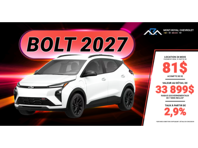 BOLT 2027 !