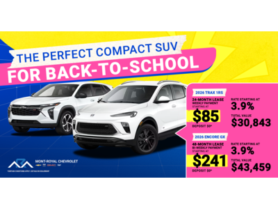 THE PERFECT COMPACT SUV FOR BACK-TO-SCHOOL !