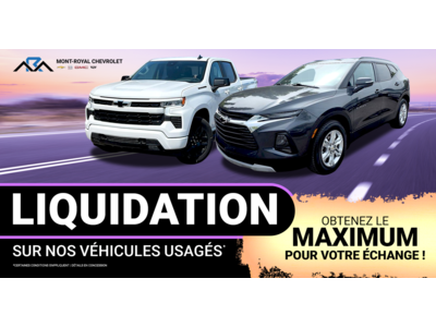 LIQUIDATION SUR NOS VÉHICULES USAGÉS !